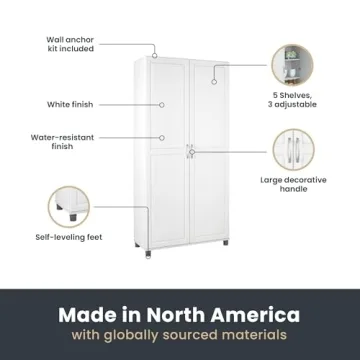 SystemBuild Evolution Kendall White Storage Cabinet 36"