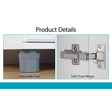 SystemBuild Evolution Kendall White Storage Cabinet 36"