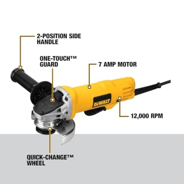 DEWALT 4-1/2-Inch Angle Grinder with Paddle Switch