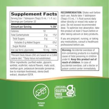 WELLESSE Liquid Iron Supplement - Boost Your Energy Naturally