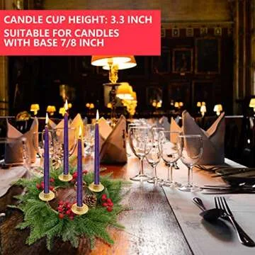 Rocinha Christmas Wreath Candle Centerpiece - Holiday Decorations Gift for Traditions