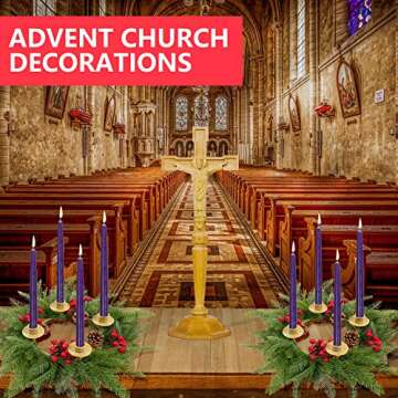 Rocinha Christmas Wreath Candle Centerpiece - Holiday Decorations Gift for Traditions