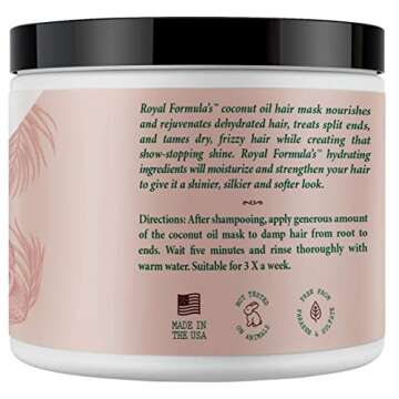 Royal Formula Coconut Oil Hair Mask Deep Conditioner - 8 Oz