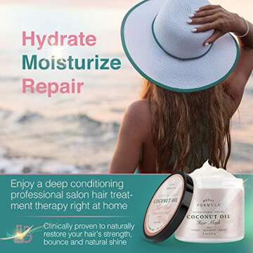 Royal Formula Coconut Oil Hair Mask Deep Conditioner - 8 Oz