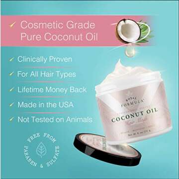 Royal Formula Coconut Oil Hair Mask Deep Conditioner - 8 Oz