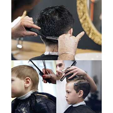 Thinning Shears Thinning Scissors 6.7 Inch Stainless Steel Hair Cutting Scissors Professional Haircut Trimming Texturizing Blending Scissors Barber Home Use Hairdressing Scissors for Women Men Kids