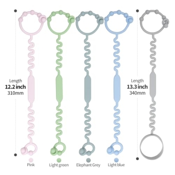 Versatile Toy Straps with Self-Adjusting Bayonet - 3 Pack