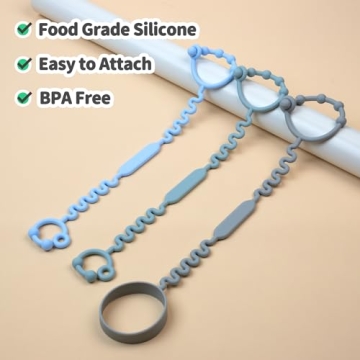 Versatile Toy Straps with Self-Adjusting Bayonet - 3 Pack