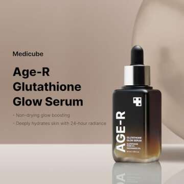 Medicube AGE-R Glutathione Glow Serum - Antioxidant & Elasticity Care Serum for 24Hr Pure Radiance, ...
