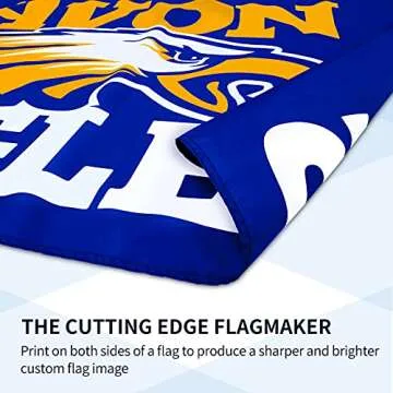 Anley Custom Flag 3x5 Foot Customized Flags Banners - Personalize Print Your Own Logo/Design/Words/Text - Vivid Color, Canvas Header and Double Stitched - Brass Grommets 3 X 5 Ft - Single Sided