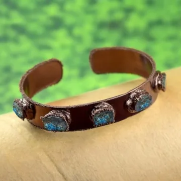 Buy Stunning Natural Labradorite Cuff Bracelet Today!