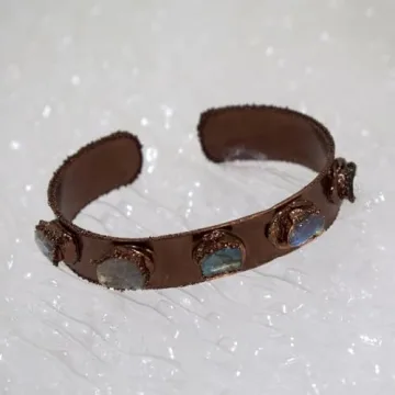 Buy Stunning Natural Labradorite Cuff Bracelet Today!