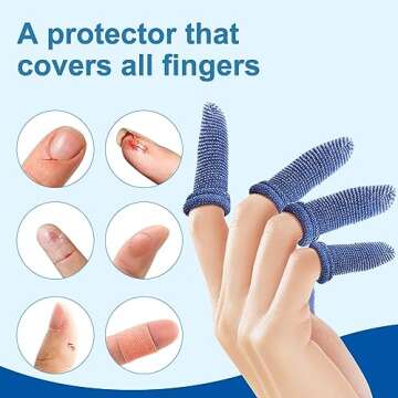 Dimora Finger Cots - Medium Size (Pack of 60) for Wound Care, Gardening, and Fitness