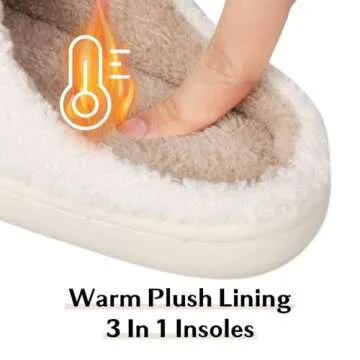 FACAXEDRE Women Smile Face Slippers Fuzzy Comfort Shoes