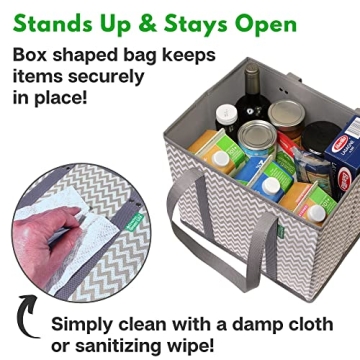 Reusable Grocery Bags - Heavy Duty Shopping Totes for Everyday Use