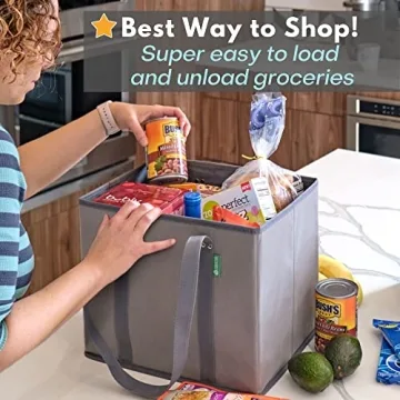 Reusable Grocery Bags - Heavy Duty Shopping Totes for Everyday Use