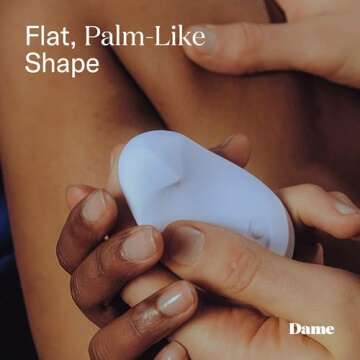 Dame Products Pom Personal Massager for Women - Flexible Stress Reliever - 5 Speeds - Rechargeable -...