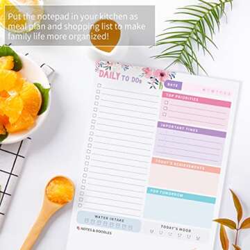 2024 Daily Planner To Do List Notepad, Undated Day Planner Note Pad, Work Planner, Calendar, Scheduler, Checklist, Productivity Organizer, Daily To Do List Planner, Cute Office Supplies, Pink