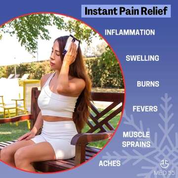 Instant Cold Packs - Pack of 24 (5" x 6") Disposable Cold Compress Therapy Instant Ice Pack for Injuries, First Aid, Pain Relief for Tooth Aches, Swelling, Sprains, Bruises, Insect Bites