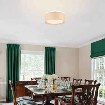 WINGBO 15.7 Modern Flush Mount Ceiling Light Fixture