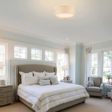 WINGBO 15.7 Modern Flush Mount Ceiling Light Fixture