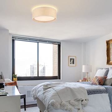 WINGBO 15.7 Modern Flush Mount Ceiling Light Fixture