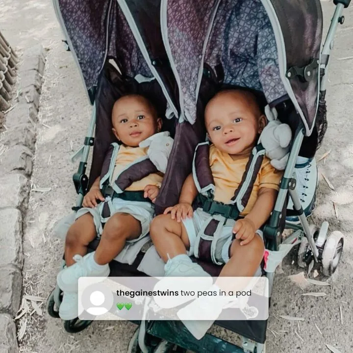 Delta Children LX Side by Side Stroller - Night Sky