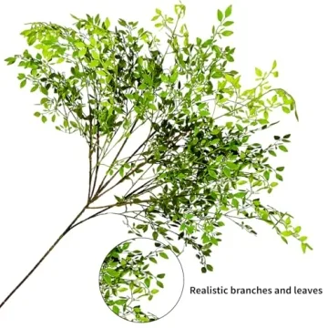 CEWOR 43.3" Nandina Artificial Plants - 3PCS Greenery