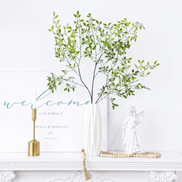 CEWOR 43.3" Nandina Artificial Plants - 3PCS Greenery