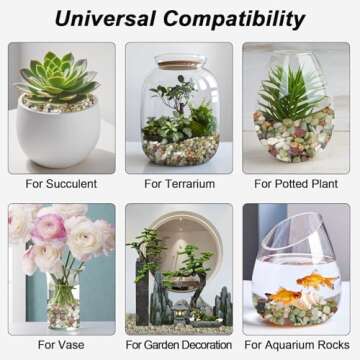 Virekm Decorative Stones for Home and Garden Decor (5 Pounds)