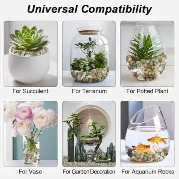 Virekm Decorative Stones for Home and Garden Decor (5 Pounds)