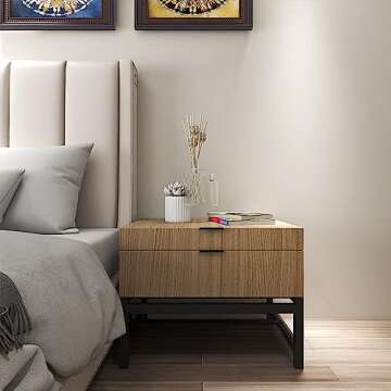 Wood Grain Wallpaper,17.7x118 inches Faux Wood Textured Self-Adhesive Film Panel Removable Vinyl Wallpaper for Furnitur Desk Cabinets Shelf Drawers Liner Vinyl Decorative