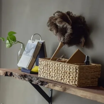 StorageWorks Wicker Toilet Basket for Smart Bathroom Organization