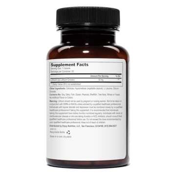 Weyland Brain Nutrition: Lithium Orotate 10mg (1 Bottle), 60 Vegetarian Capsules, Lithium Supplement Supports Healthy Mood, Behavior, Memory and Wellness