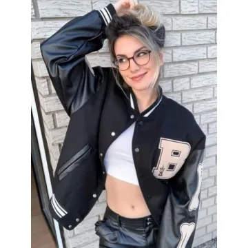 Aelfric Eden Varsity Jacket Stylish Black Letterman