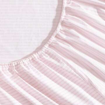 Laura Ashley - Sheet Set, Super Soft Bedding Set with Deep Pocket, Includes Matching Bonus Pillowcases, Floral Home Decor (Jaynie Pink, Queen)