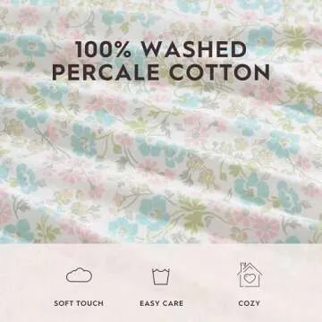 Laura Ashley - Sheet Set, Super Soft Bedding Set with Deep Pocket, Includes Matching Bonus Pillowcases, Floral Home Decor (Jaynie Pink, Queen)