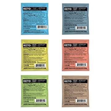 The Good Chocolate - Keto Chocolate Variety Pack, Zero Sugar, Lower Net Carb Snack, Lower Calorie Ch...