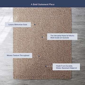 BELLEZE Area Rug - Modern Indoor Outdoor Home Decor