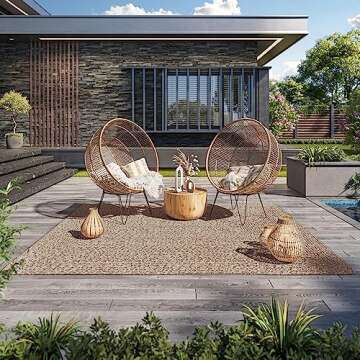 BELLEZE Area Rug - Modern Indoor Outdoor Home Decor