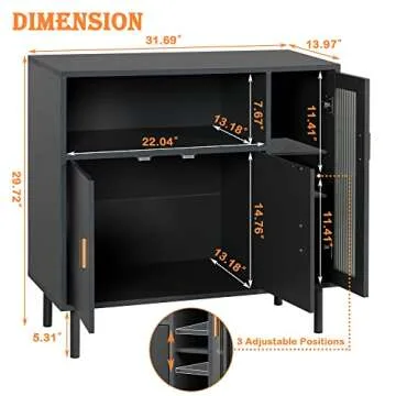 LAZZO Stylish Storage Cabinet Buffet for Elegant Homes