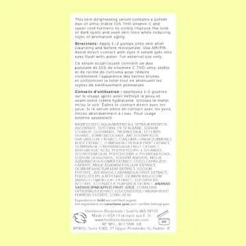 HERBIVORE Nova Brightening Serum for Face – 15% Vitamin C + Turmeric to Visibly Improve the Look of Dark Spots and Even Skin Tone, Plant-based, Vegan, Cruelty-free, 30mL /1 oz