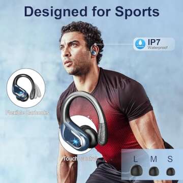 Enjoy Superior Sound with Wireless Sport Earbuds 75Hrs