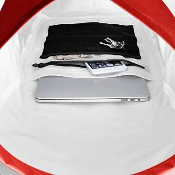 Skog Å Kust BackSåk Pro Waterproof Floating Backpacks with Exterior Airtight Zippered Pocket (Red, 35 Liter)