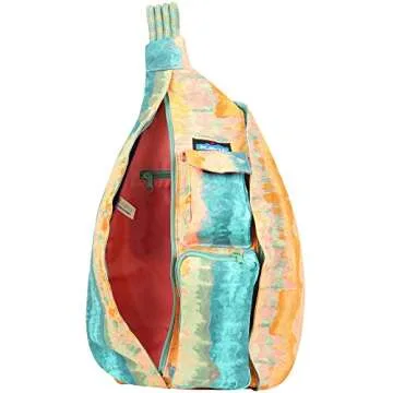 KAVU Rope Bag Cotton Crossbody Sling - Coastal Tie Dye