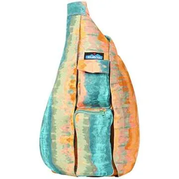 KAVU Rope Bag Cotton Crossbody Sling - Coastal Tie Dye