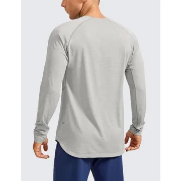 CRZ YOGA Men's Lightweight Long Sleeve Workout Shirt