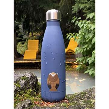 smållo Water Bottle with Owl Design for Hydration