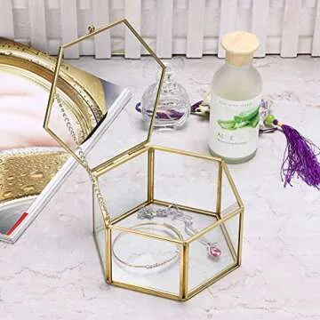 Stylish Hexagonal Jewelry Box for Elegant Storage