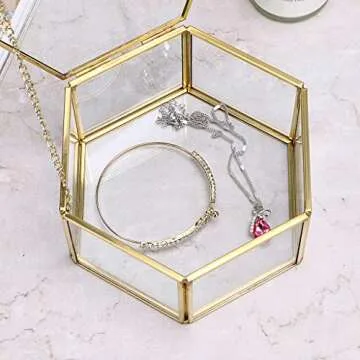 Stylish Hexagonal Jewelry Box for Elegant Storage